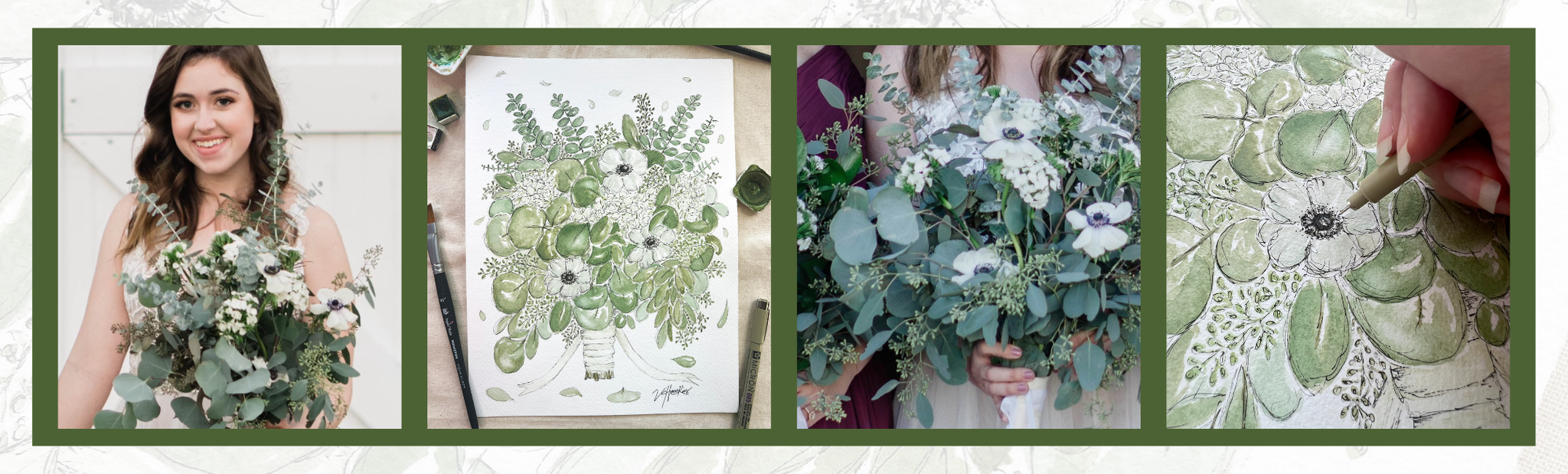 How a Custom Watercolor Bouquet Painting Keeps Your Wedding Flowers Alive