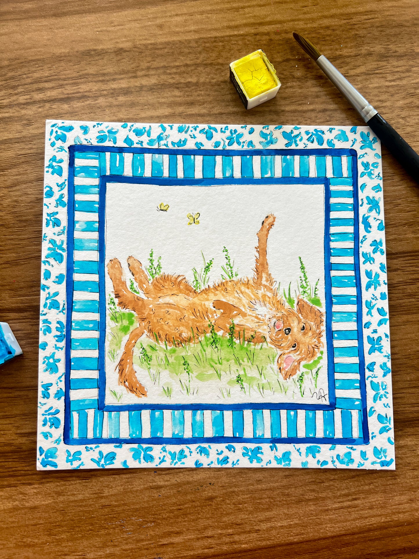 Custom Watercolor Pet Portrait