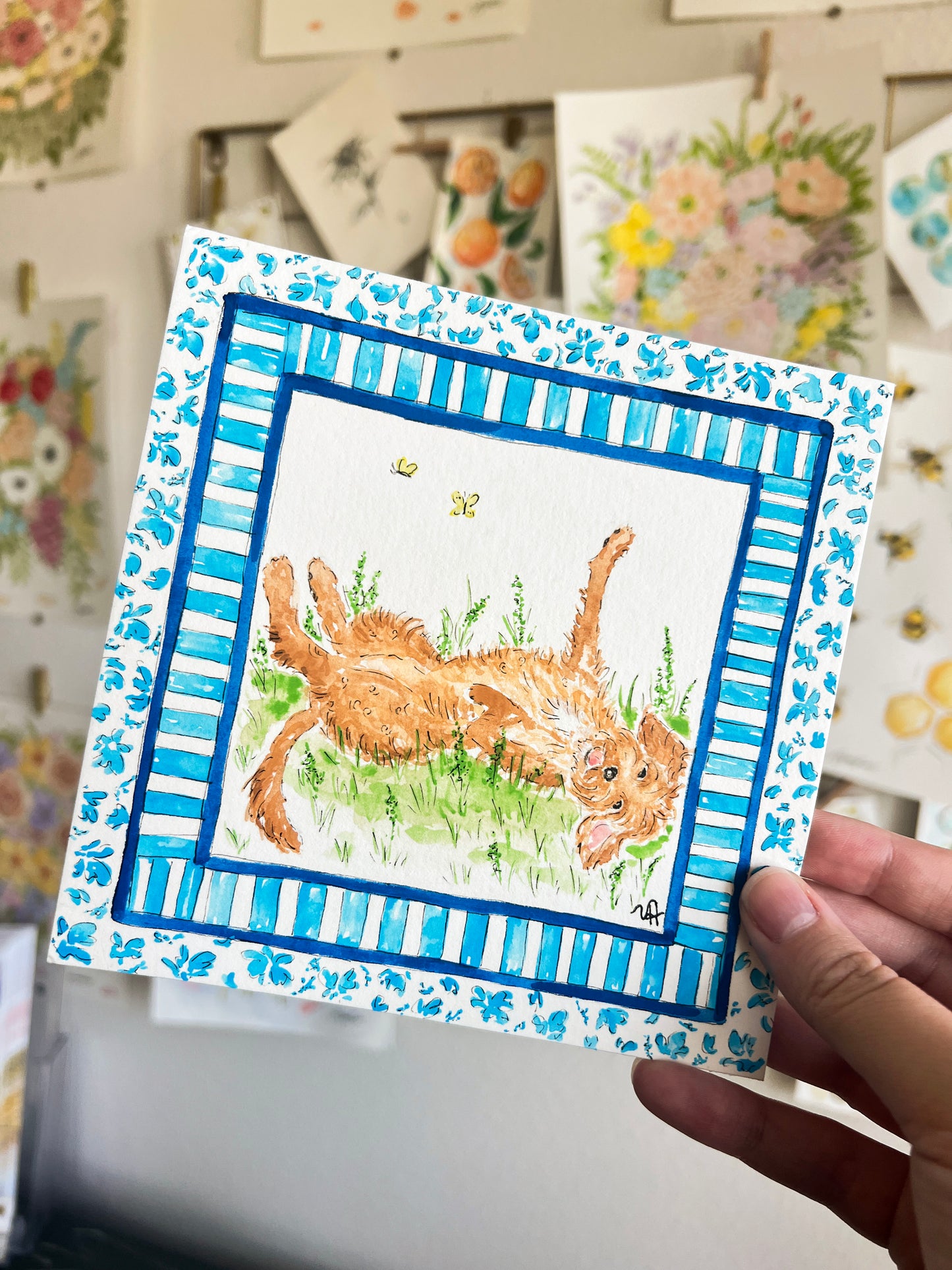 Custom Watercolor Pet Portrait