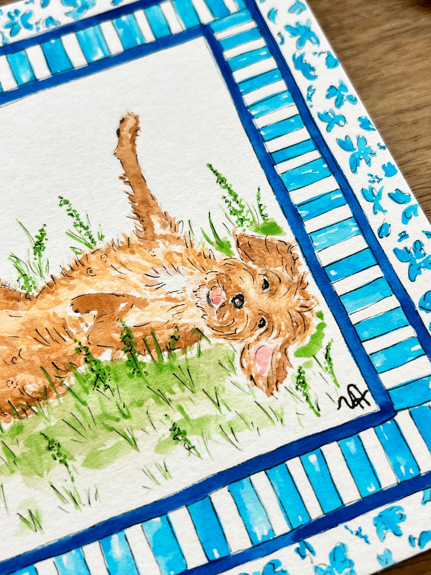 Custom Watercolor Pet Portrait