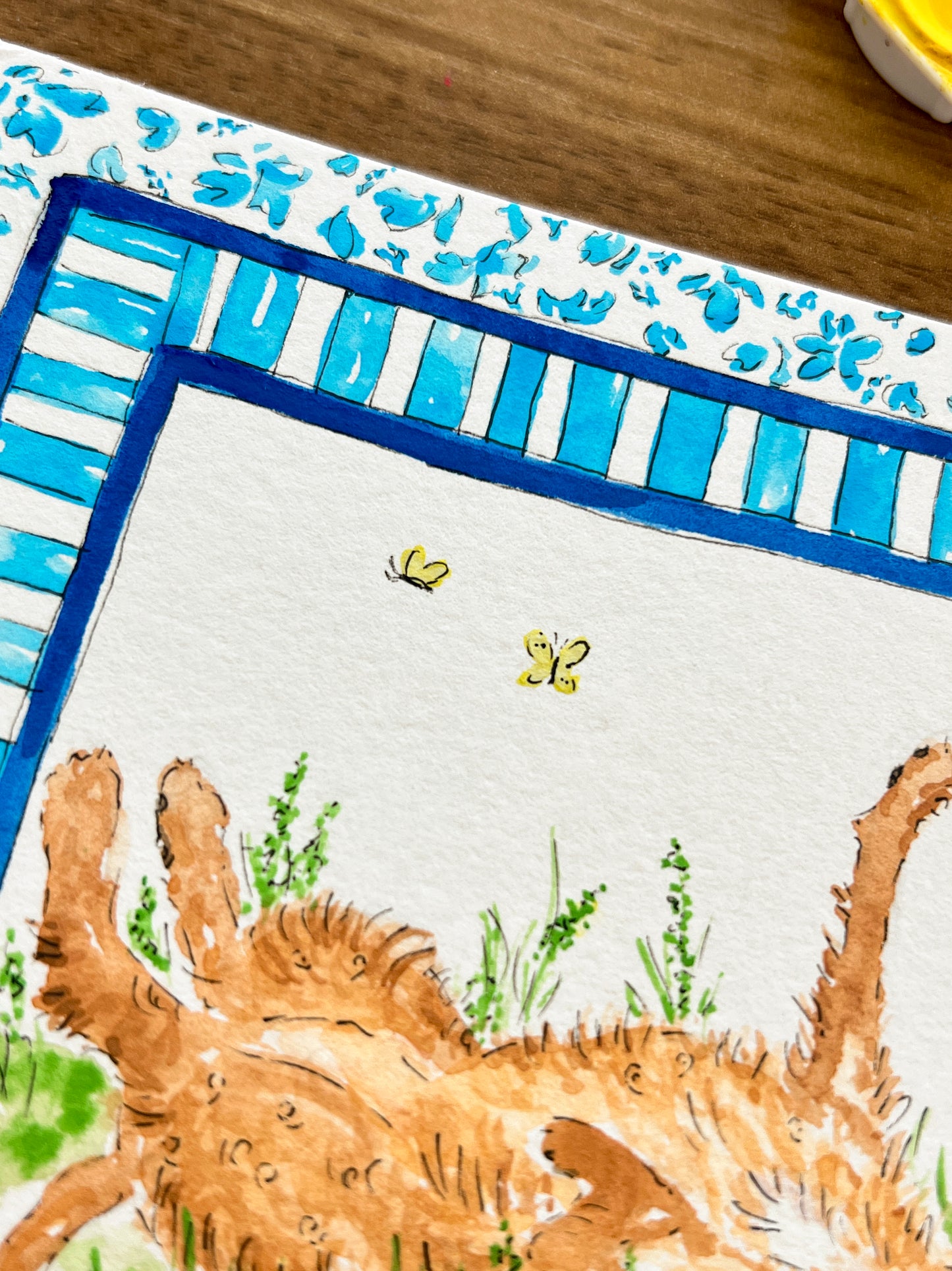 Custom Watercolor Pet Portrait