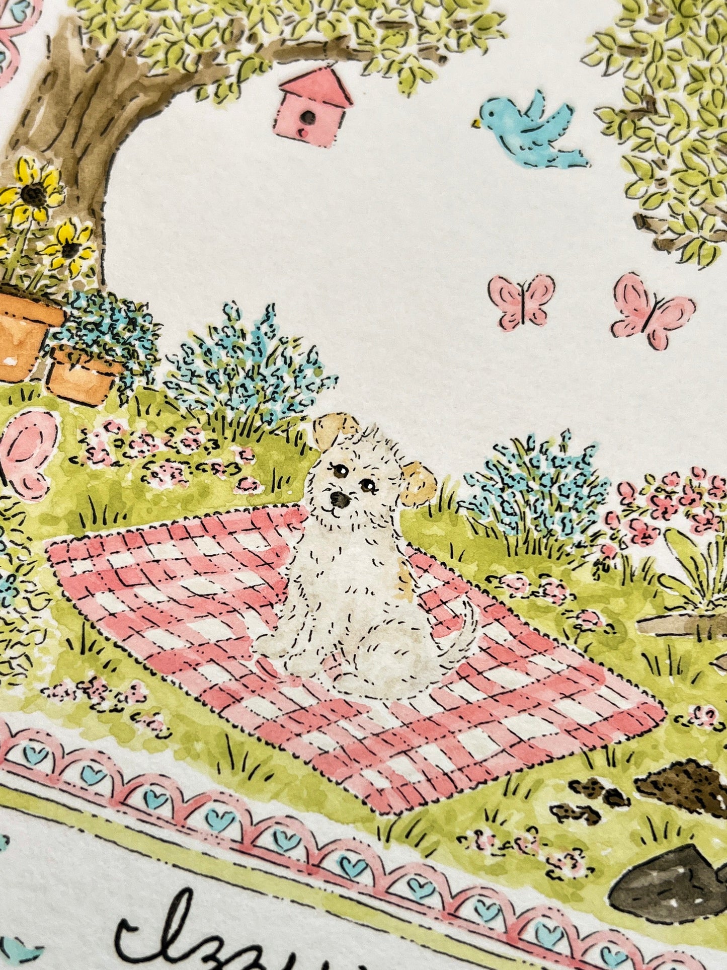 Custom Watercolor Pet Portrait
