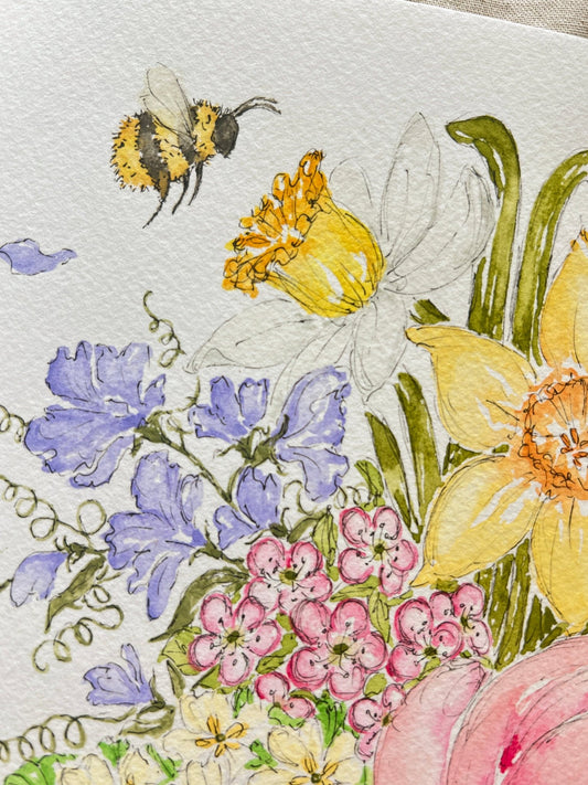 Bumble Bee Add On - Victoria Hawkins Art